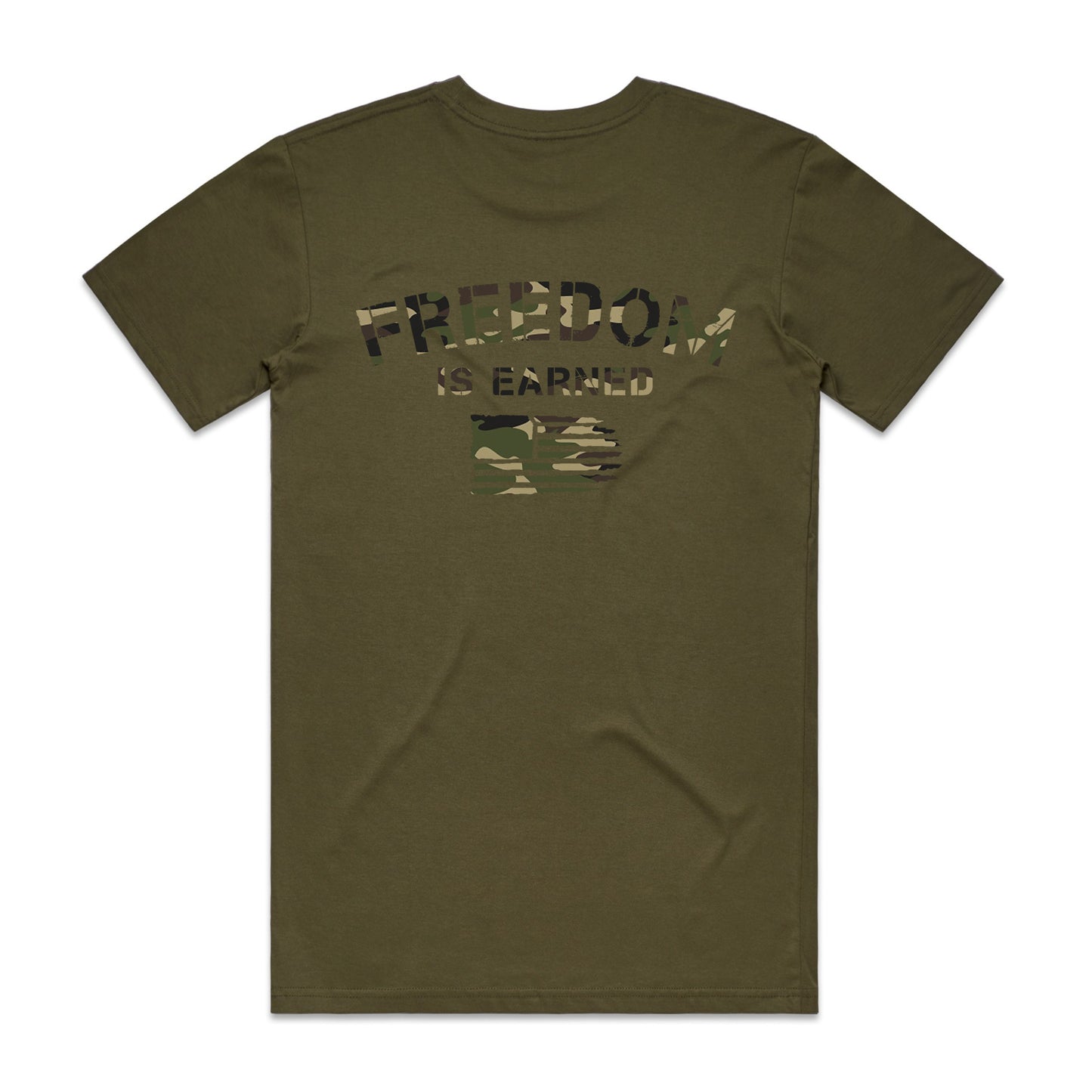 Freedom is Earned Tee- CAMO